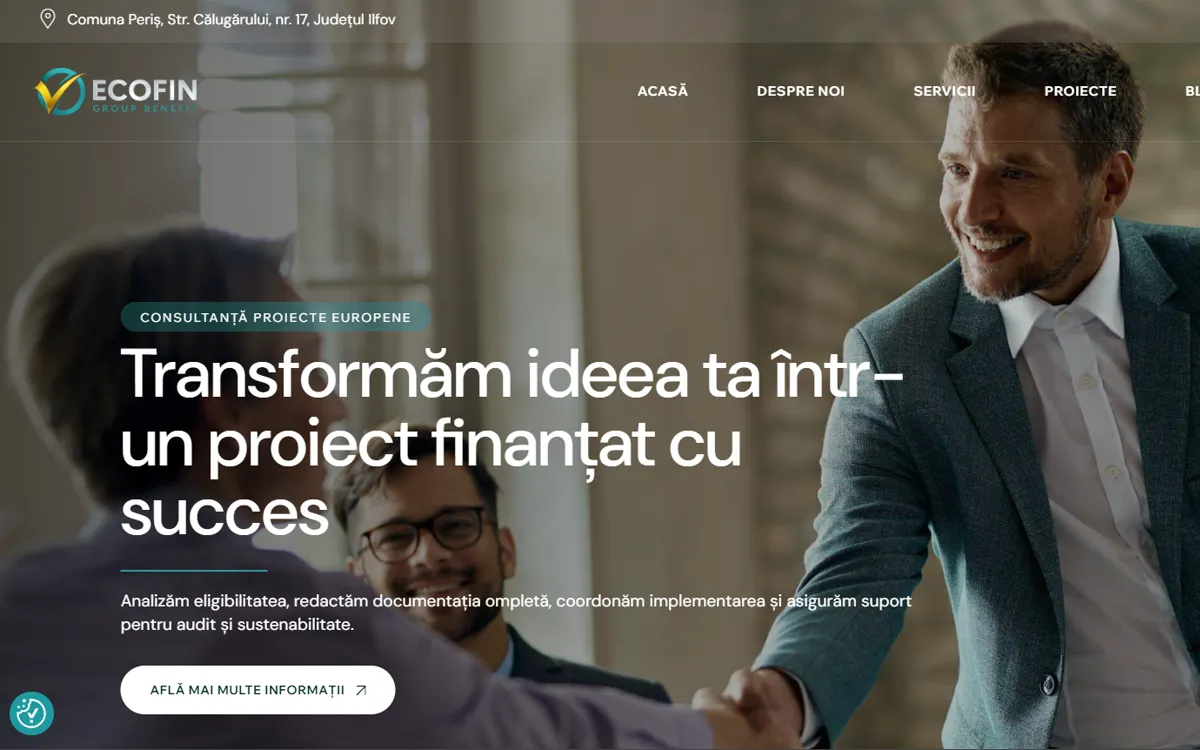 Ecofin website homepage