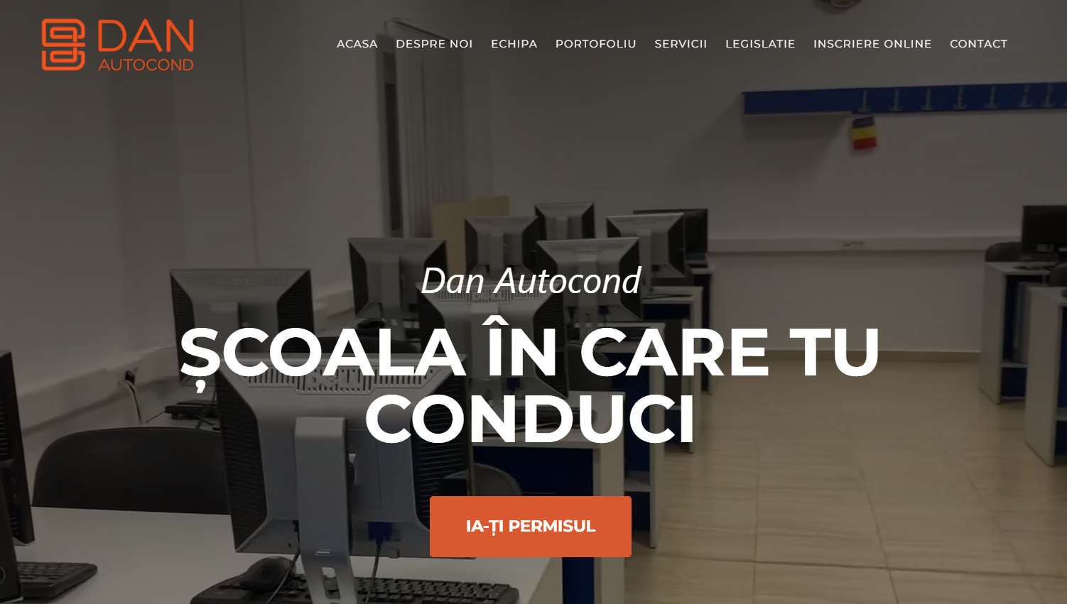 Dan Autocond driving school website preview